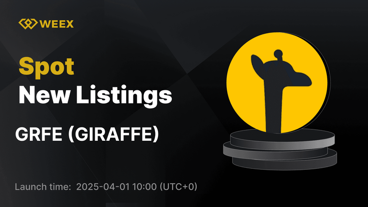 GIRAFFE (GRFE) Joins WEEX Spot with GRFE USDT Pair Now Available for Trading